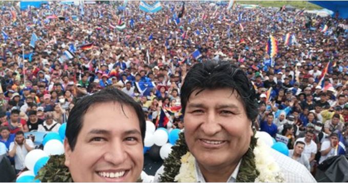 Cómo Evo Morales ha intentado influir en las elecciones de Ecuador