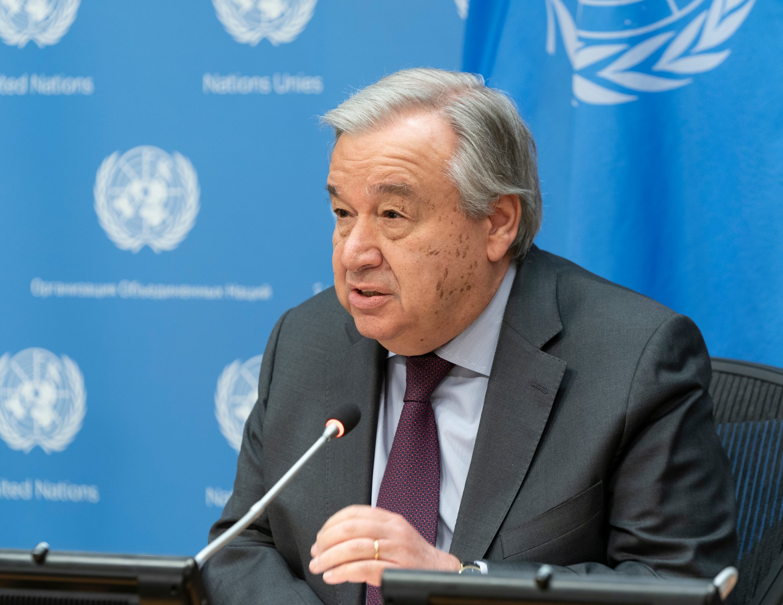 Guterres: «Pasamos la prueba de ciencia, pero sacamos una F en ética»       