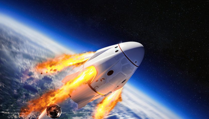 Partió el primer vuelo de turistas espaciales que viaja sin astronautas