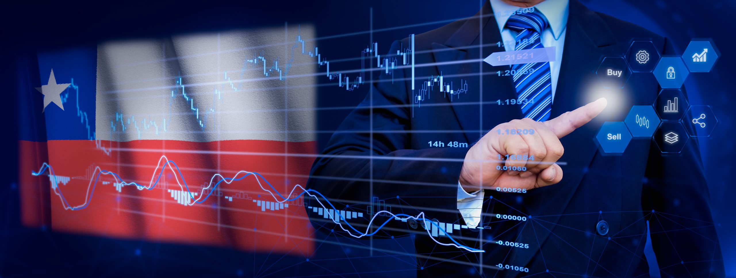 La Bolsa de Santiago en baja, por el conflicto en Ucrania