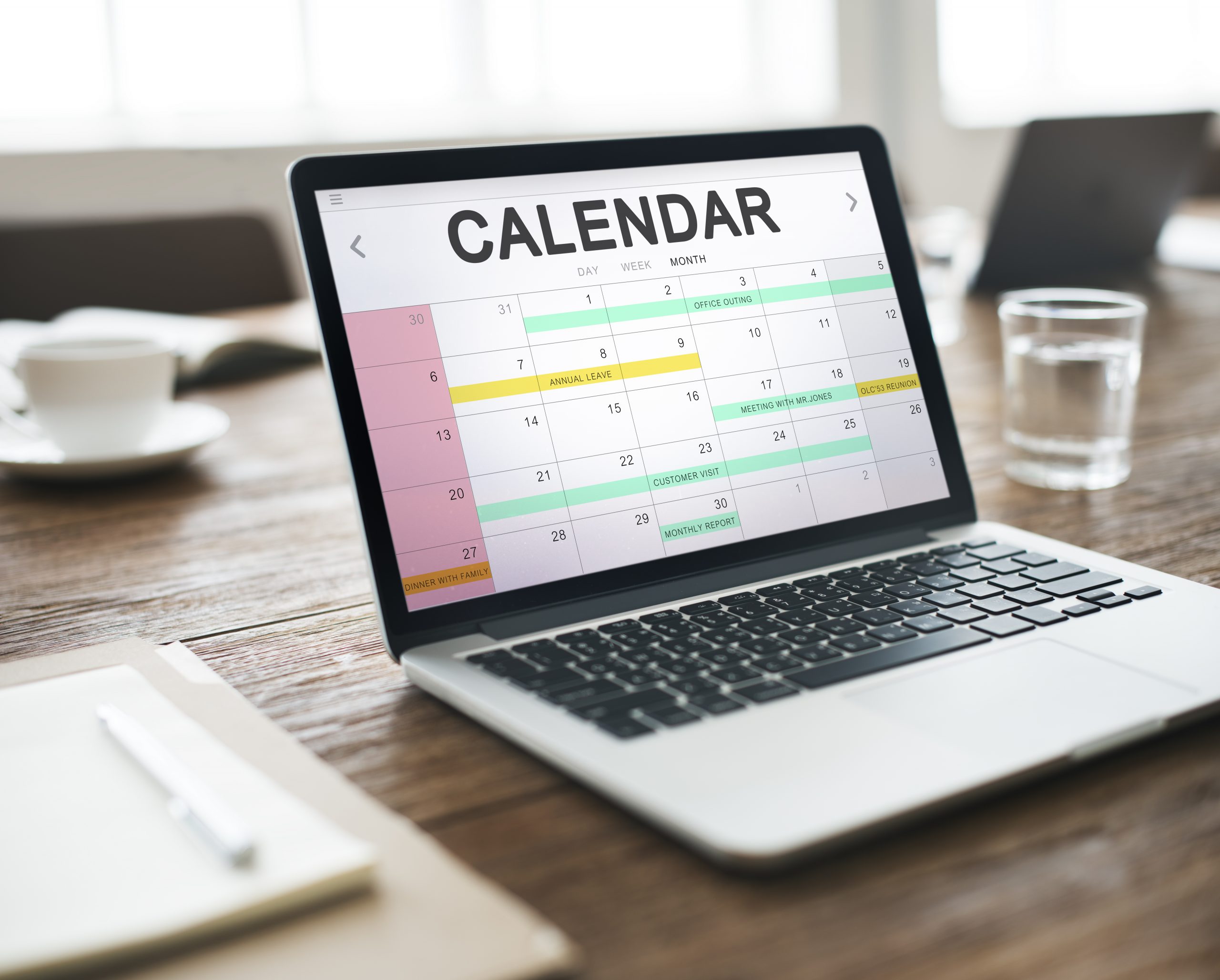 Calendario de contenido para redes sociales