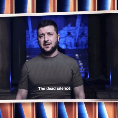 Zelensky participa de los Grammy con impactante mensaje