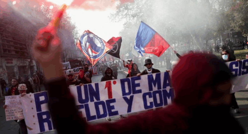 Tres heridos de bala en una manifestación por el 1 de Mayo en Chile