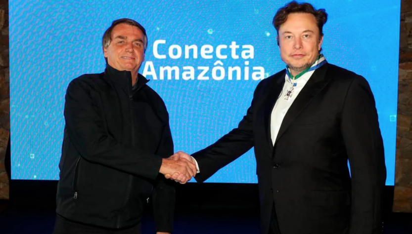 Bolsonaro cerró un acuerdo con Musk para dar internet a escuelas rurales 