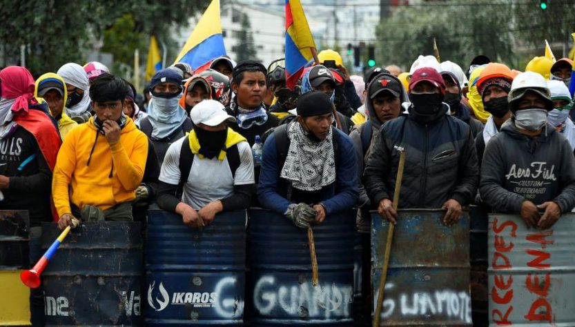 Décimo día de protestas en Ecuador: represión en las calles, otro muerto y un llamado a dialogar
