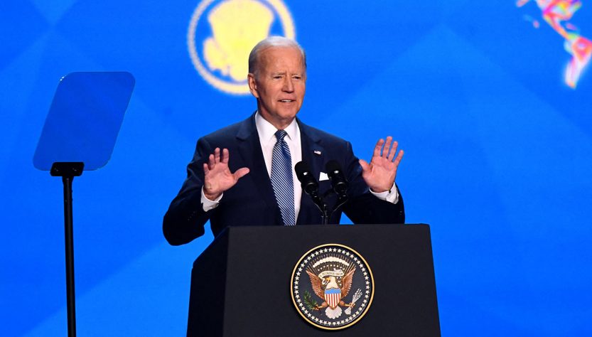 Joe Biden hizo una fuerte defensa a la democracia