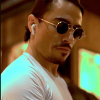 Salt Bae genera polémica en redes por su aparición en la final de Qatar 2022