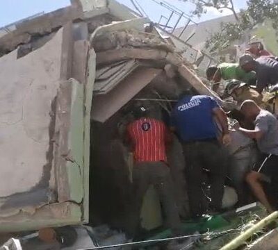Colapsa edificio en República Dominicana y deja a personas atrapadas
