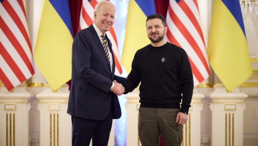 Biden visita Ucrania por primera vez desde que inició la invasión rusa