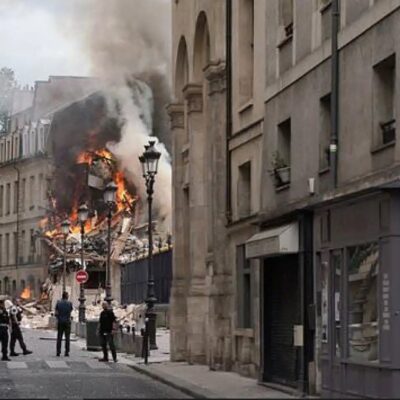 Explosión por fuga de gas en París deja heridos de gravedad