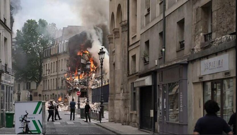 Explosión por fuga de gas en París deja heridos de gravedad