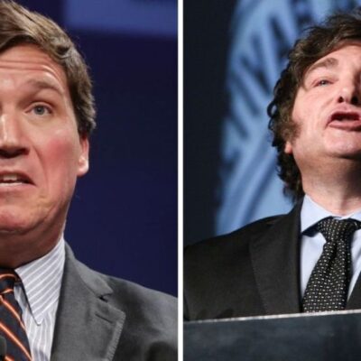 Entrevista de Tucker Carlson a Milei logra millones de visualizaciones en X