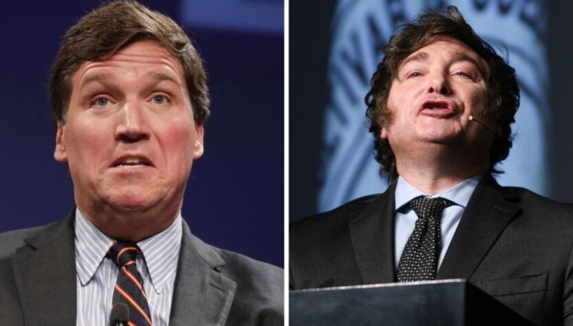 Entrevista de Tucker Carlson a Milei logra millones de visualizaciones en X