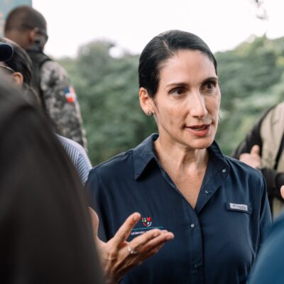 Raquel Arbaje silencia a Fernández: enumera las acciones del Ejecutivo a favor de Santo Domingo