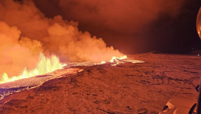 Se registra erupción volcánica y actividad sísmica en Islandia