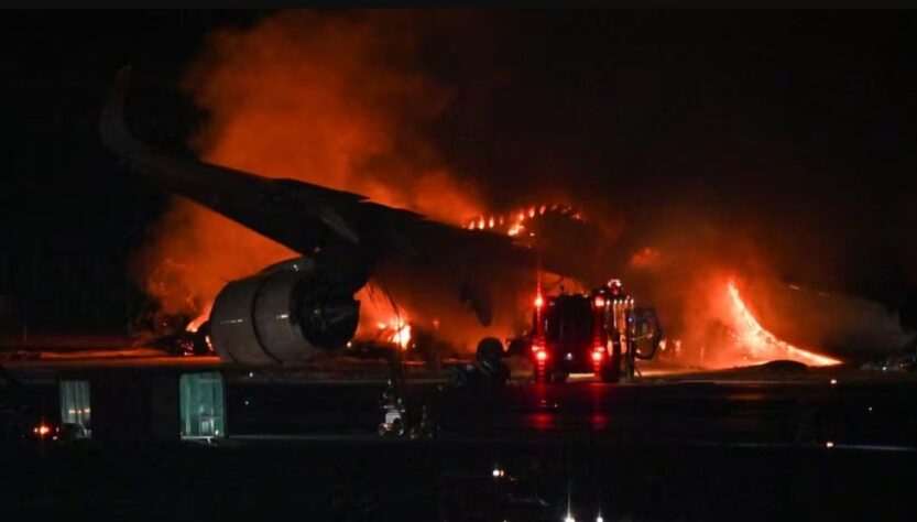 Inicio de año trágico en Japón con terremoto y choque de dos aviones