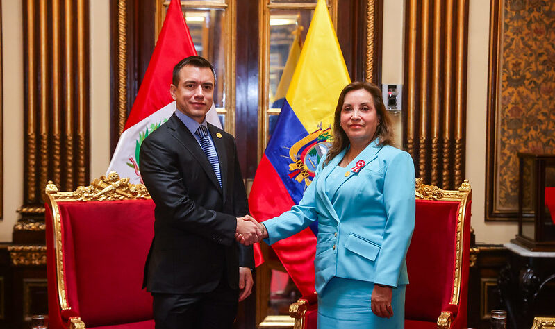 Perú: Presidenta Boluarte planea visita oficial a Ecuador para acto de investidura presidencial