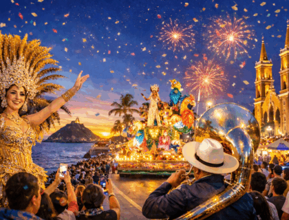 Mexicanos y turistas extranjeros eligen Mazatlán para vivir el Carnaval 2026