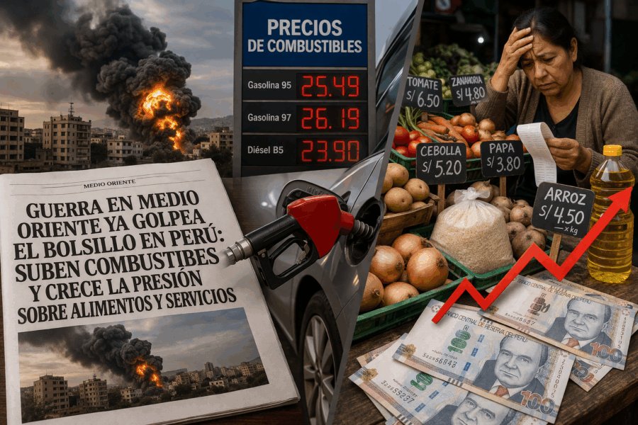 Guerra en Medio Oriente ya golpea el bolsillo en Perú: suben los precios en combustibles, alimentos y servicios