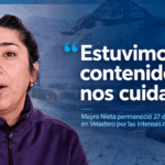 Trabajadora de Veladero destaca las condiciones y el acompañamiento recibido durante el temporal de nieve