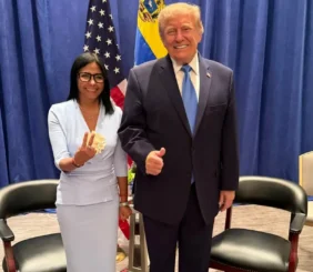 La foto de Trump y Delcy Rodríguez marca el inicio de la Asamblea General de la ONU
