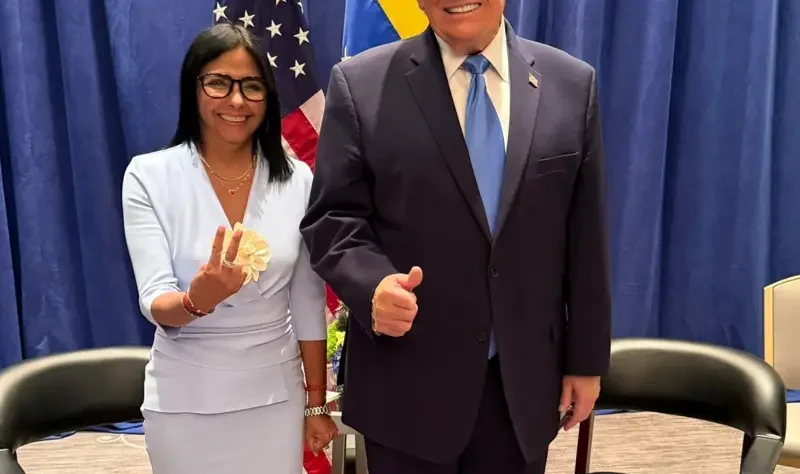 La foto de Trump y Delcy Rodríguez marca el inicio de la Asamblea General de la ONU